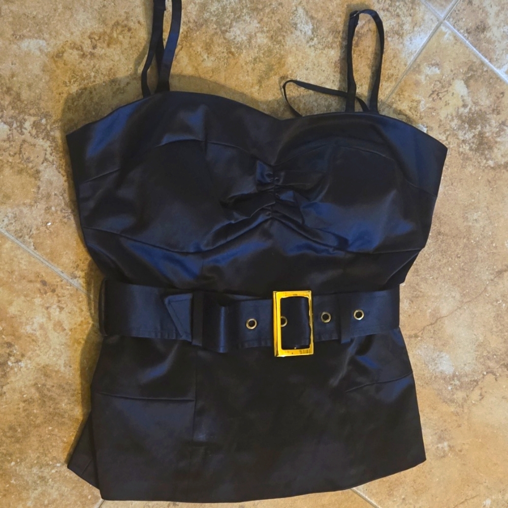 NWT ARDEN B Corset Top With Built In Bra Sz XS